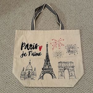 Love Paris canvas tote